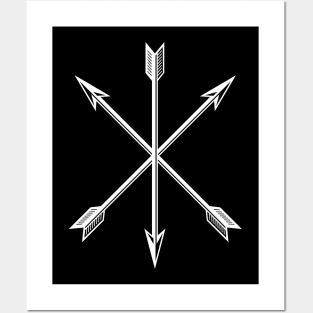 Arrows cross Posters and Art